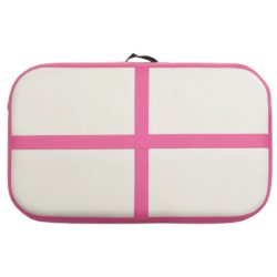 Oppblåsbar gymnastikkmatte med pumpe 60x100x20 cm PVC rosa