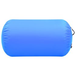 Oppblåsbar gymnastikkrull med pumpe 100×60 cm PVC blå