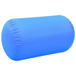 Oppblåsbar gymnastikkrull med pumpe 100×60 cm PVC blå