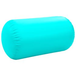 Oppblåsbar gymnastikkrull med pumpe 120×75 cm PVC grønn