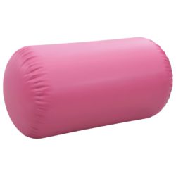 Oppblåsbar gymnastikkrull med pumpe 120×90 cm PVC rosa