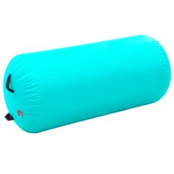 Oppblåsbar gymnastikkrull med pumpe 120×90 cm PVC grønn