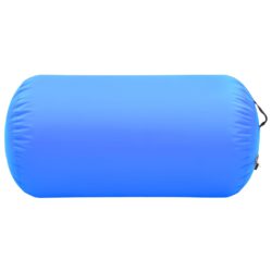 Oppblåsbar gymnastikkrull med pumpe 120×90 cm PVC blå