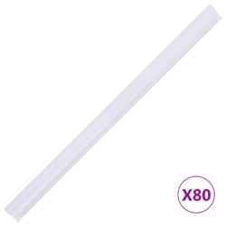 Hageskjerm 4 stk PVC 35×0,19 m kremhvit