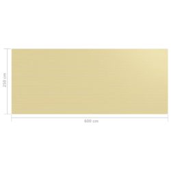 Teltteppe 250×600 cm beige