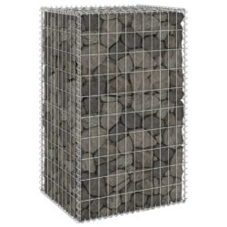 Gabion med dekker galvanisert stål 60x50x100 cm