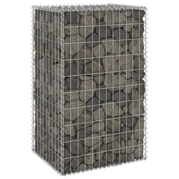 Gabion med dekker galvanisert stål 60x50x100 cm