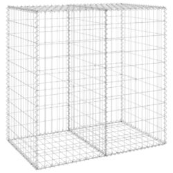 Gabion med dekker galvanisert stål 100x60x100 cm