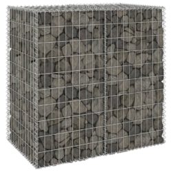 Gabion med dekker galvanisert stål 100x60x100 cm