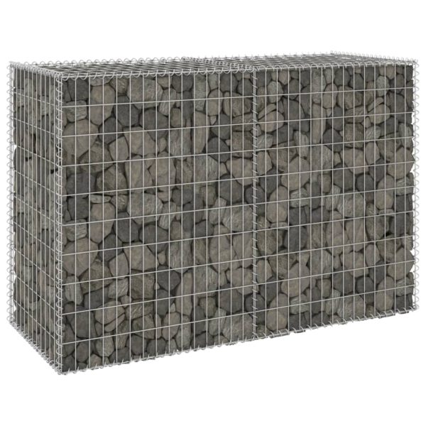 Gabion med dekker galvanisert stål 150x60x100 cm