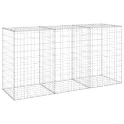 Gabion med dekker galvanisert stål 200x60x100 cm