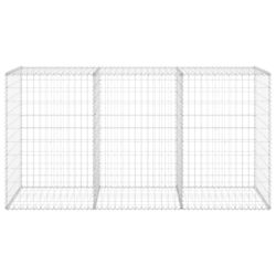 Gabion med dekker galvanisert stål 200x60x100 cm