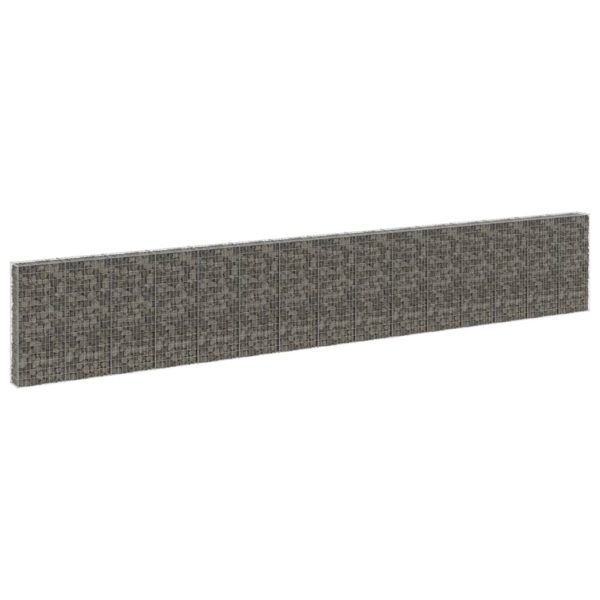 Gabion med dekker galvanisert stål 900x30x150 cm