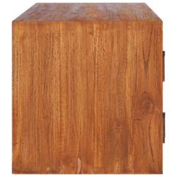 Veggmontert TV-benk 180x30x30 cm heltre teak