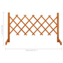 Espaliergjerde oransje 120×60 cm heltre gran