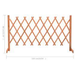 Espaliergjerde oransje 150×80 cm heltre gran