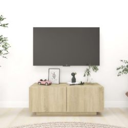 TV-benk sonoma eik 100x35x40 cm konstruert tre