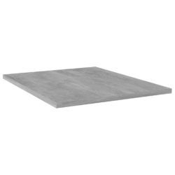 Hylleplater 4 stk betonggrå 40x50x1,5 cm konstruert tre