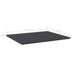 Hylleplater 8 stk grå 60x50x1,5 cm konstruert tre