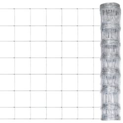 Hagegjerde galvanisert stål 50×1 m sølv