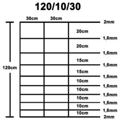 Hagegjerde galvanisert stål sølv 50×1,2 m