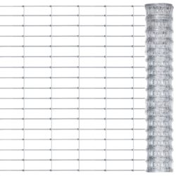 Hagegjerde galvanisert stål 50×0,8 m sølv