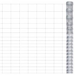 Hagegjerde galvanisert stål 50×1,25 m sølv