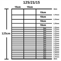 Hagegjerde galvanisert stål 50×1,25 m sølv