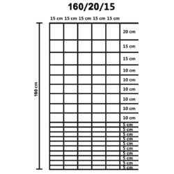 Hagegjerde galvanisert stål 50×1,6 m sølv