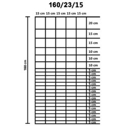 Hagegjerde galvanisert stål 50×1,6 m sølv