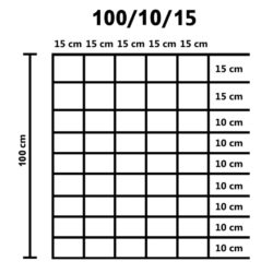 Hagegjerde galvanisert stål 50×1 m sølv