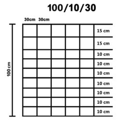 Hagegjerde galvanisert stål 50×1 m sølv