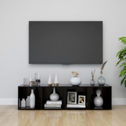 TV-benker 4 stk svart 37x35x37 cm konstruert tre