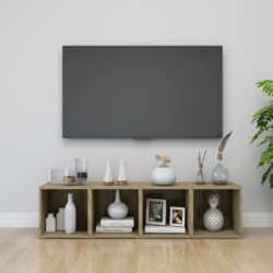 TV-benker 4 stk sonoma eik 37x35x37 cm konstruert tre