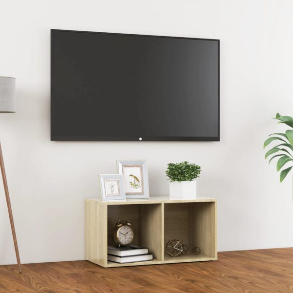 TV-benk sonoma eik 72x35x36,5 cm konstruert tre