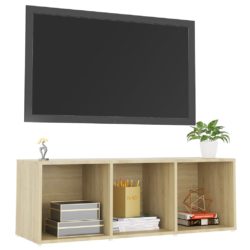 TV-benk sonoma eik 107x35x37 cm konstruert tre