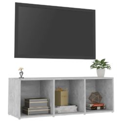 TV-benk betonggrå 107x35x37 cm konstruert tre