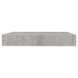 Flytende vegghyller 4 stk betonggrå 23×23,5×3,8 cm MDF