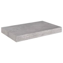 Flytende vegghyller 2 stk betonggrå 40x23x3,8 cm MDF