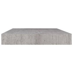 Flytende vegghyller 2 stk betonggrå 40x23x3,8 cm MDF