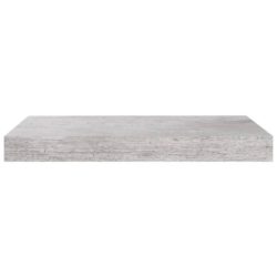 Flytende vegghyller 2 stk betonggrå 40x23x3,8 cm MDF