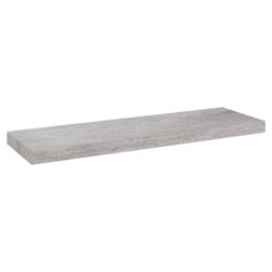 Flytende vegghyller 2 stk betonggrå 80×23,5×3,8 cm MDF