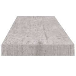 Flytende vegghyller 2 stk betonggrå 80×23,5×3,8 cm MDF