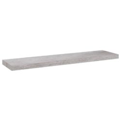 Flytende vegghyller 2 stk betonggrå 90×23,5×3,8 cm MDF