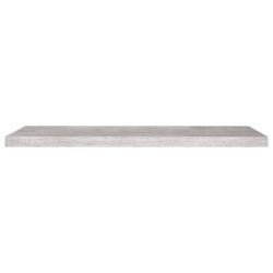 Flytende vegghyller 2 stk betonggrå 90×23,5×3,8 cm MDF