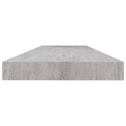 Flytende vegghyller 4 stk betonggrå 120×23,5×3,8 cm MDF