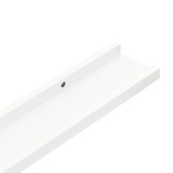 Vegghyller 4 stk hvit 60x9x3 cm