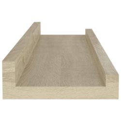 Vegghyller 4 stk sonoma eik 40x9x3 cm