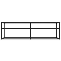 TV-benk svart 140x40x40,5 cm herdet glass