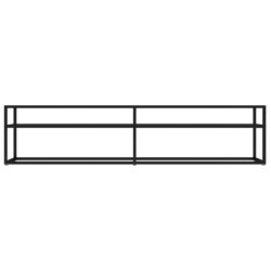 TV-benk svart 180x40x40,5 cm herdet glass